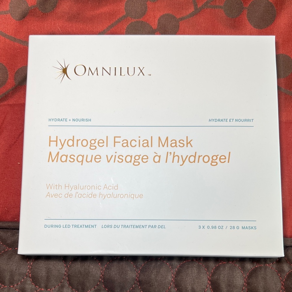 Omnilux Hydrogel Facial Mask — Qty 3
